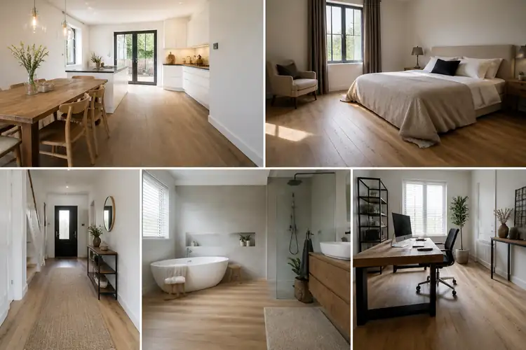 Houten vloer per ruimte